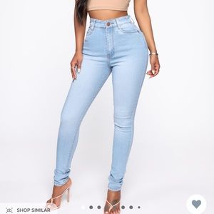 Light Wash High Rise Skinny Jeans - FASHION NOVA